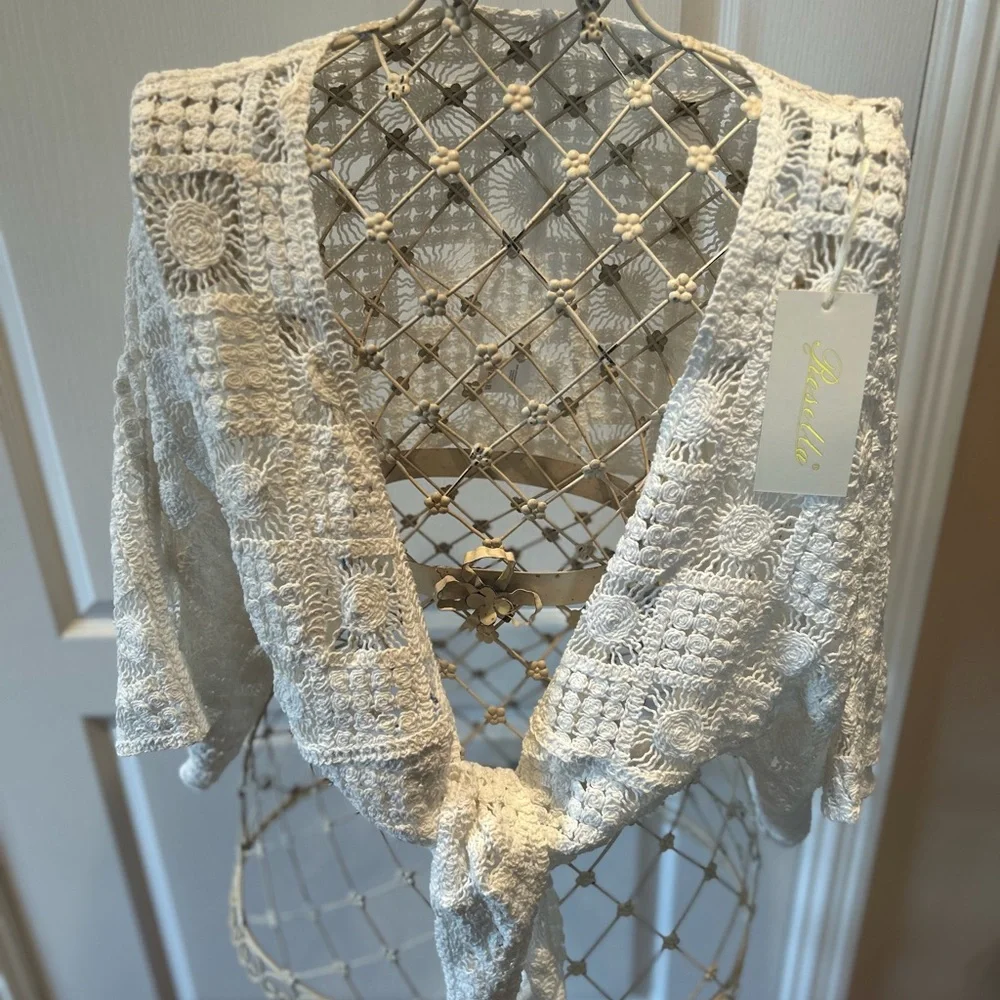 Crochet Wrap Top one size - Picture 2 of 14
